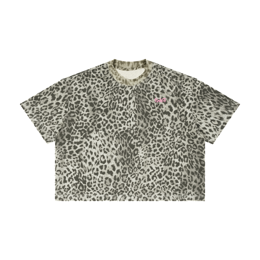 Unisex Leopard Print Boxy T-Shirt