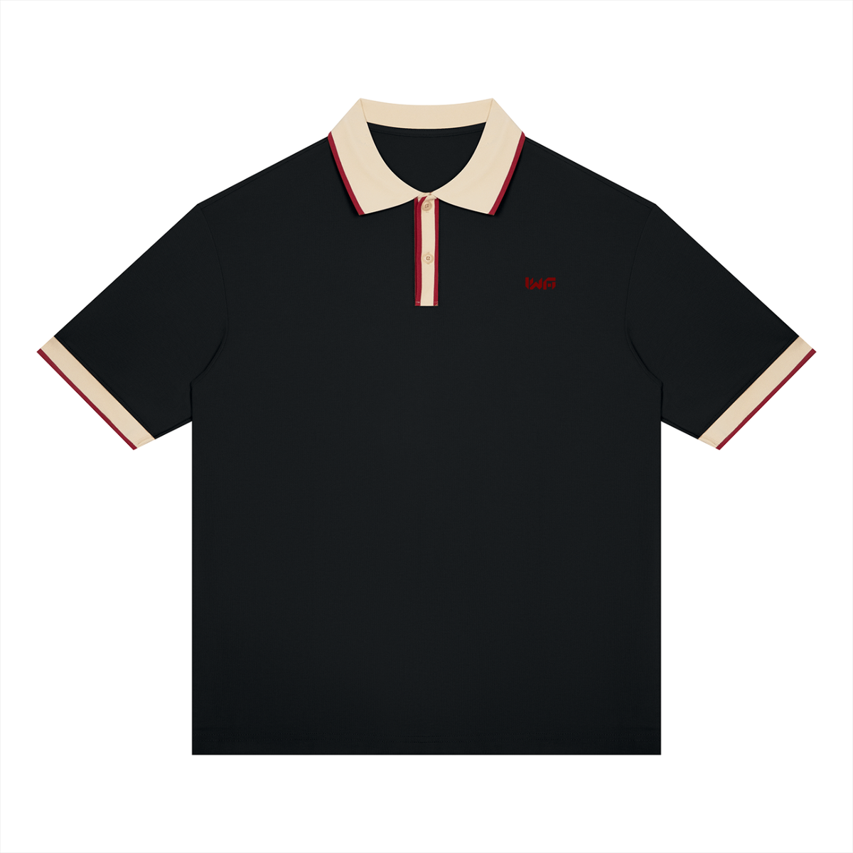 Unisex Color Block Polo Shirt
