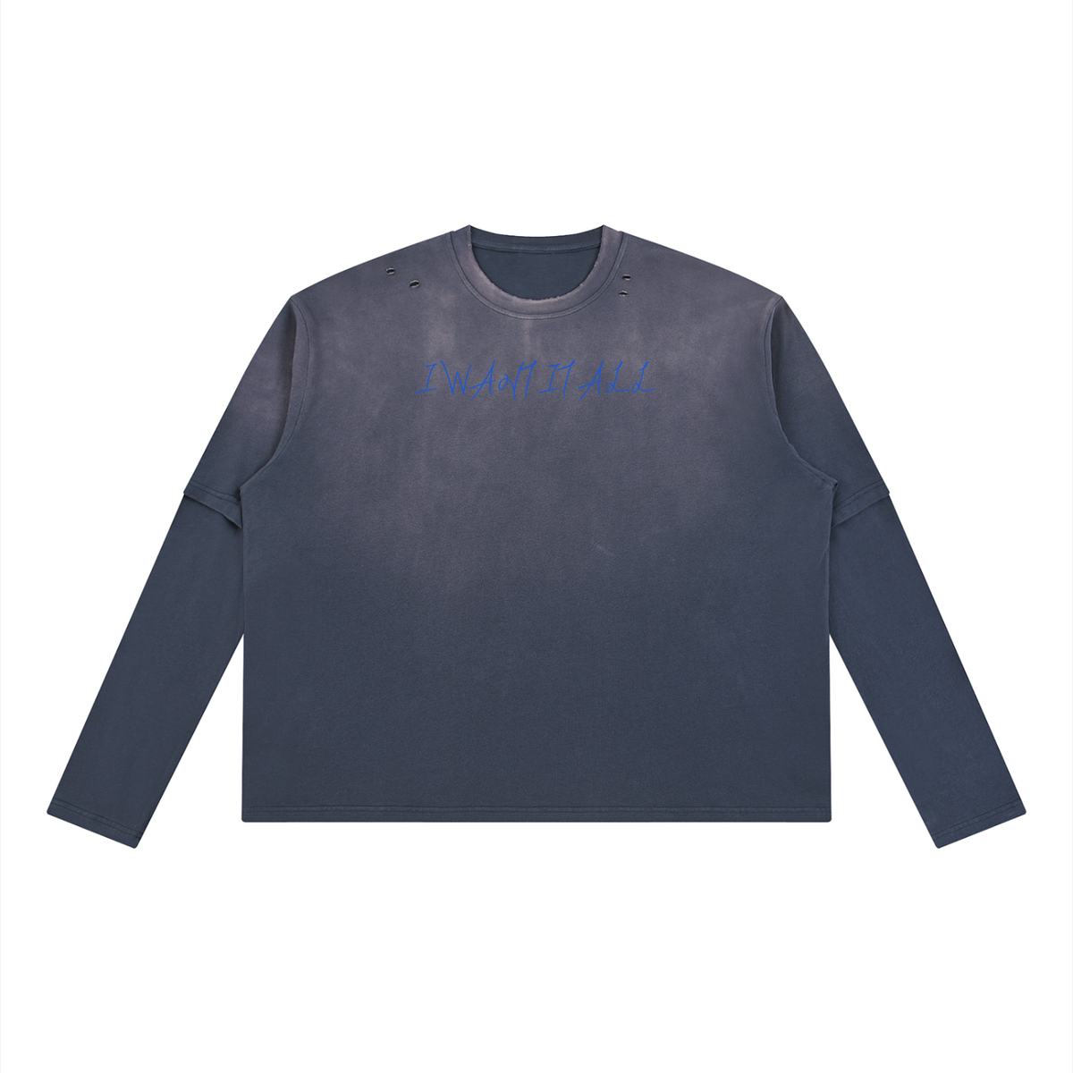 Unisex Vintage Wash Layered T-Shirt