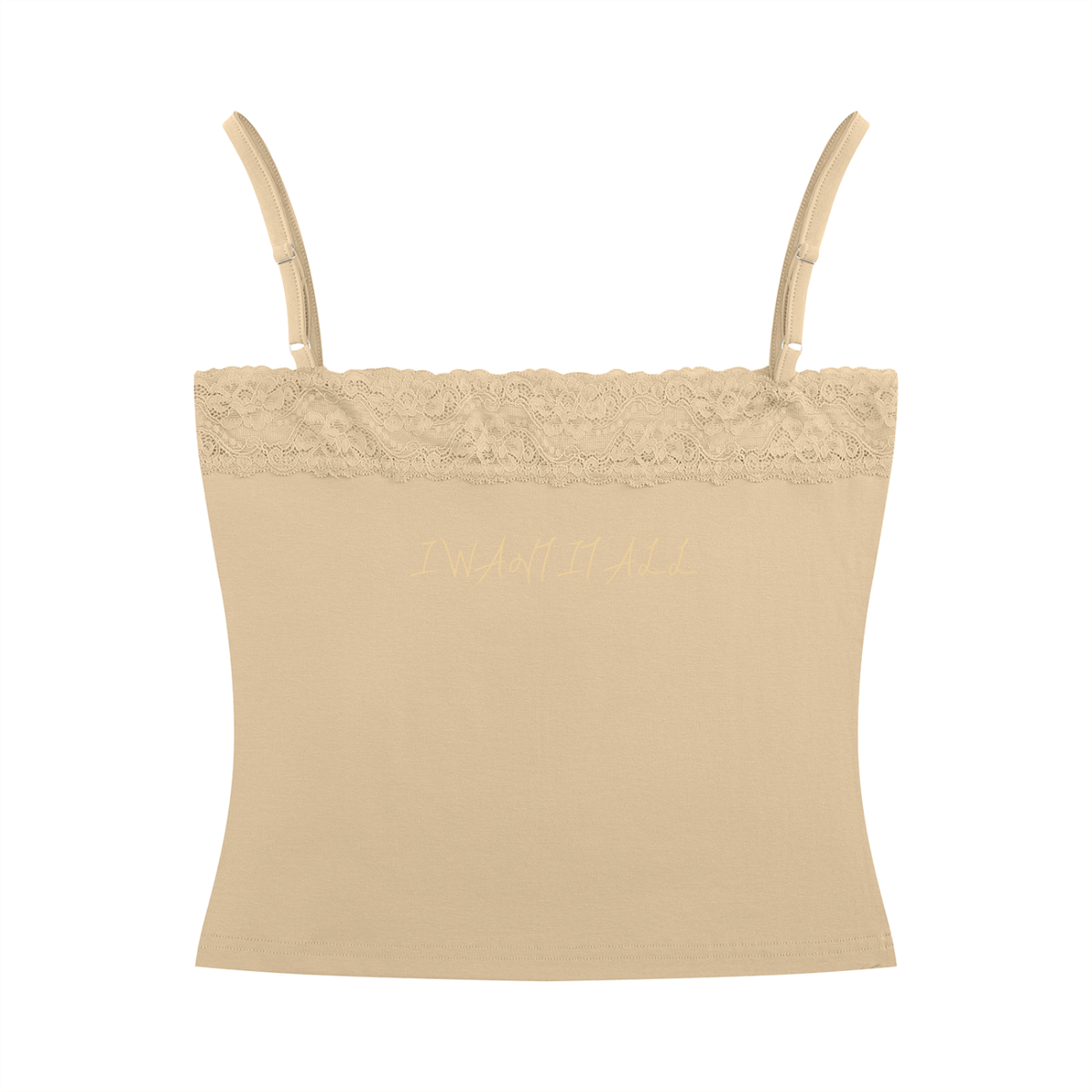 Women's Lace Trim Cami Tank Top