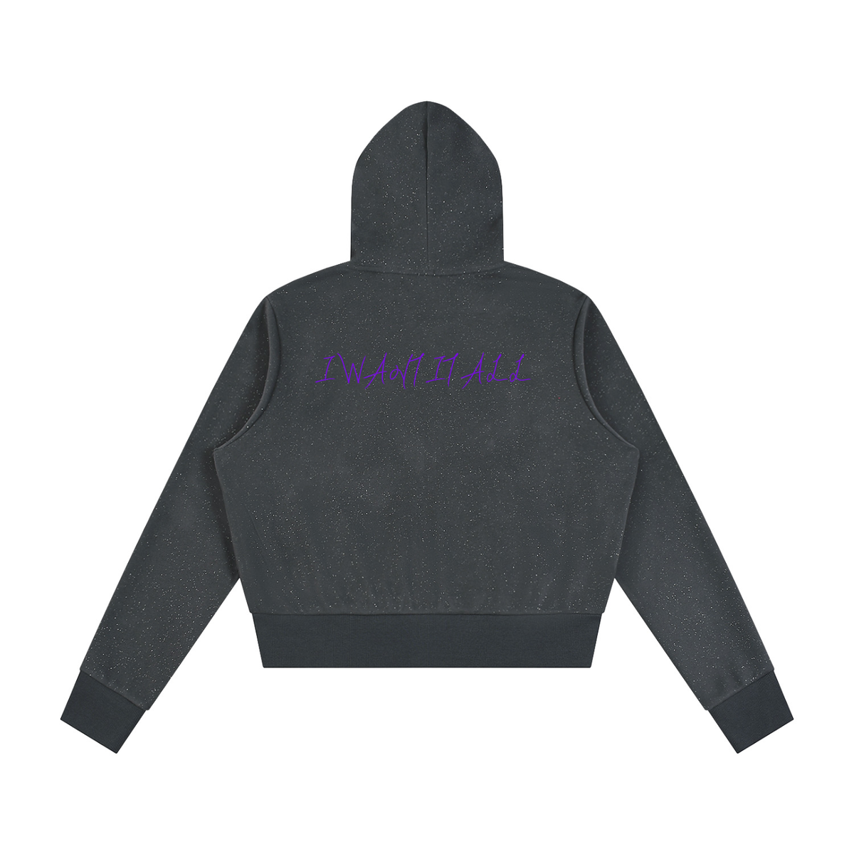 Women's Sparkles Fleece Full Zip Hoodie