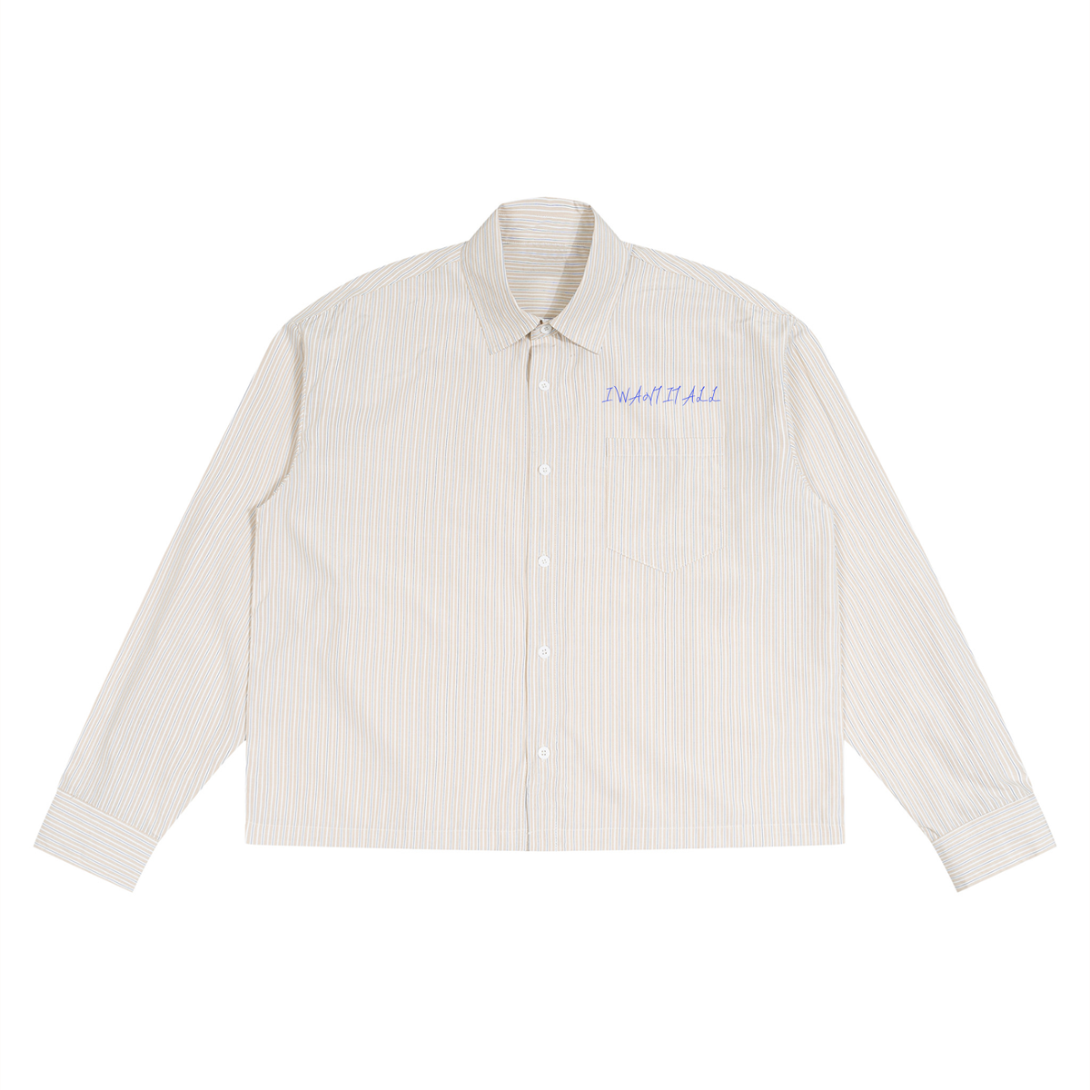 Unisex Boxy Striped Shirt