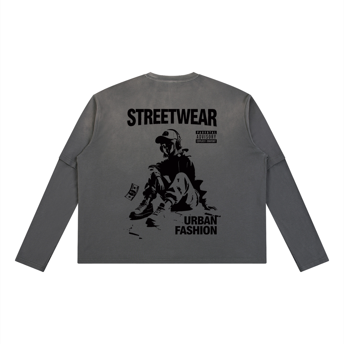 Unisex Vintage Wash Layered T-Shirt
