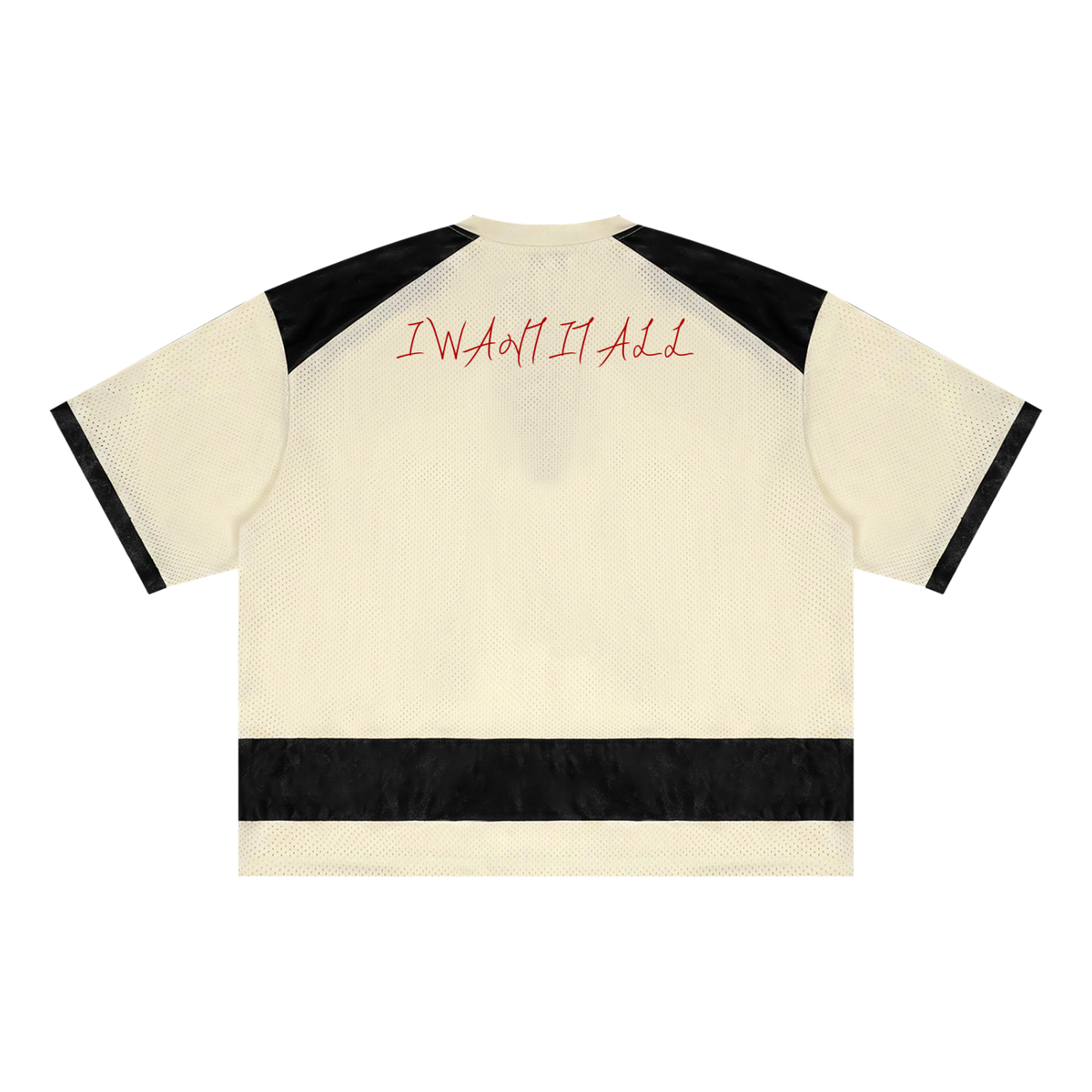 Unisex Raglan Sleeve Mesh Boxy T-Shirt