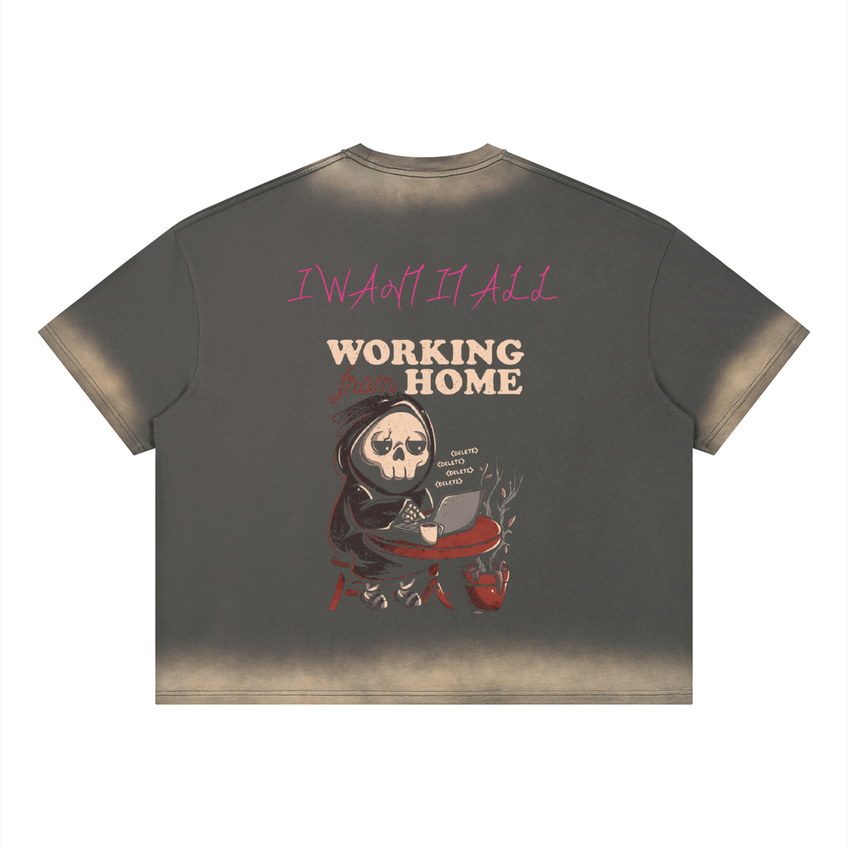 Unisex Boxy Sunfade Vintage Wash T-Shirt