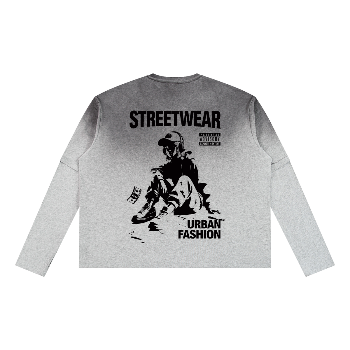Unisex Vintage Wash Layered T-Shirt
