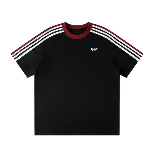 Unisex Colorblock Striped T-Shirt