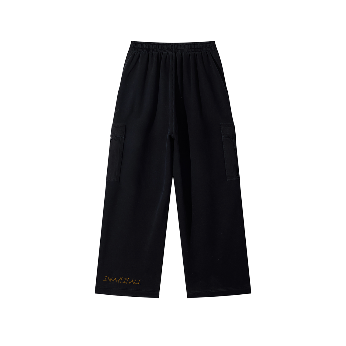 Unisex Sunfade Washed Fleece Cargo Pants