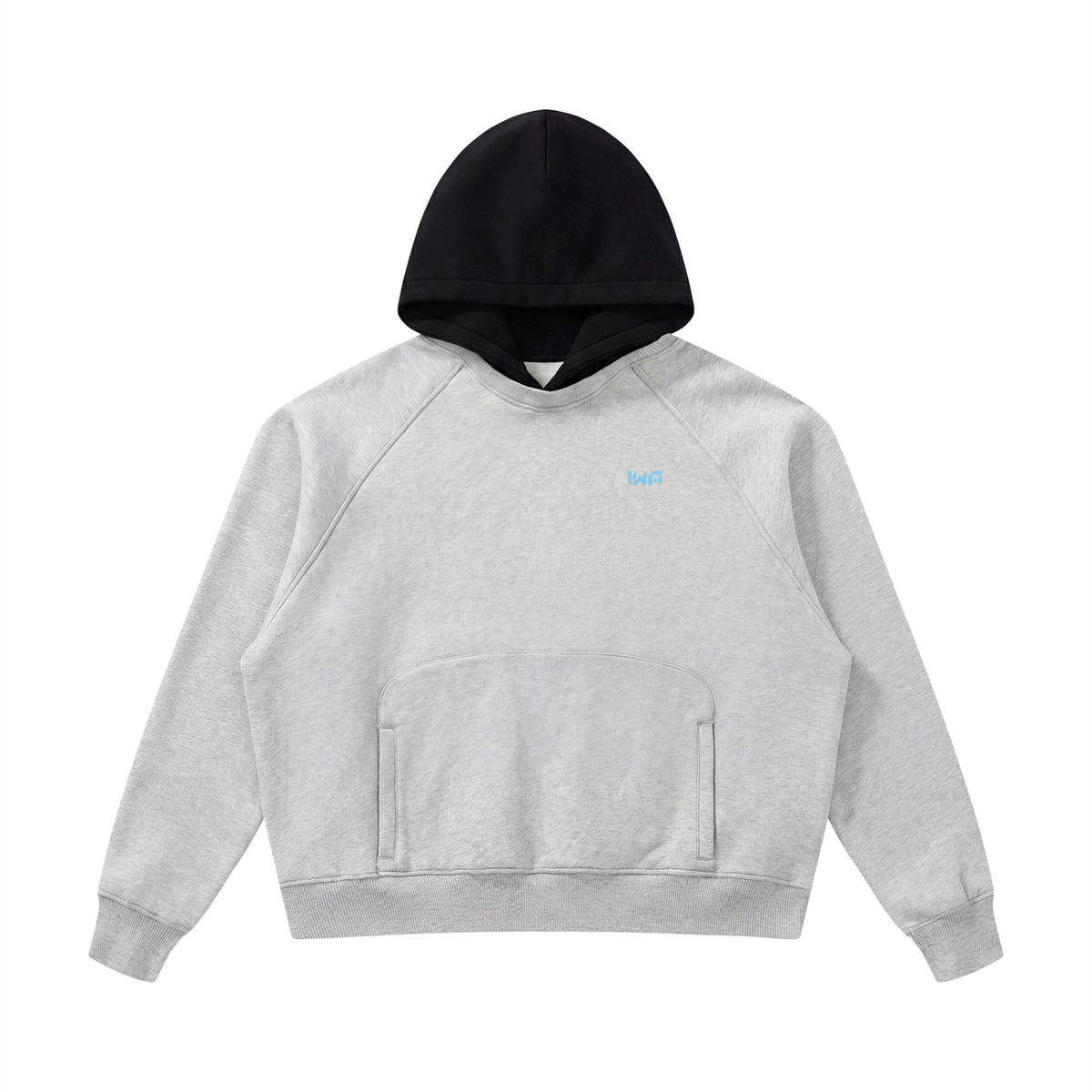 Unisex Fleece Raglan Color Block Hoodie