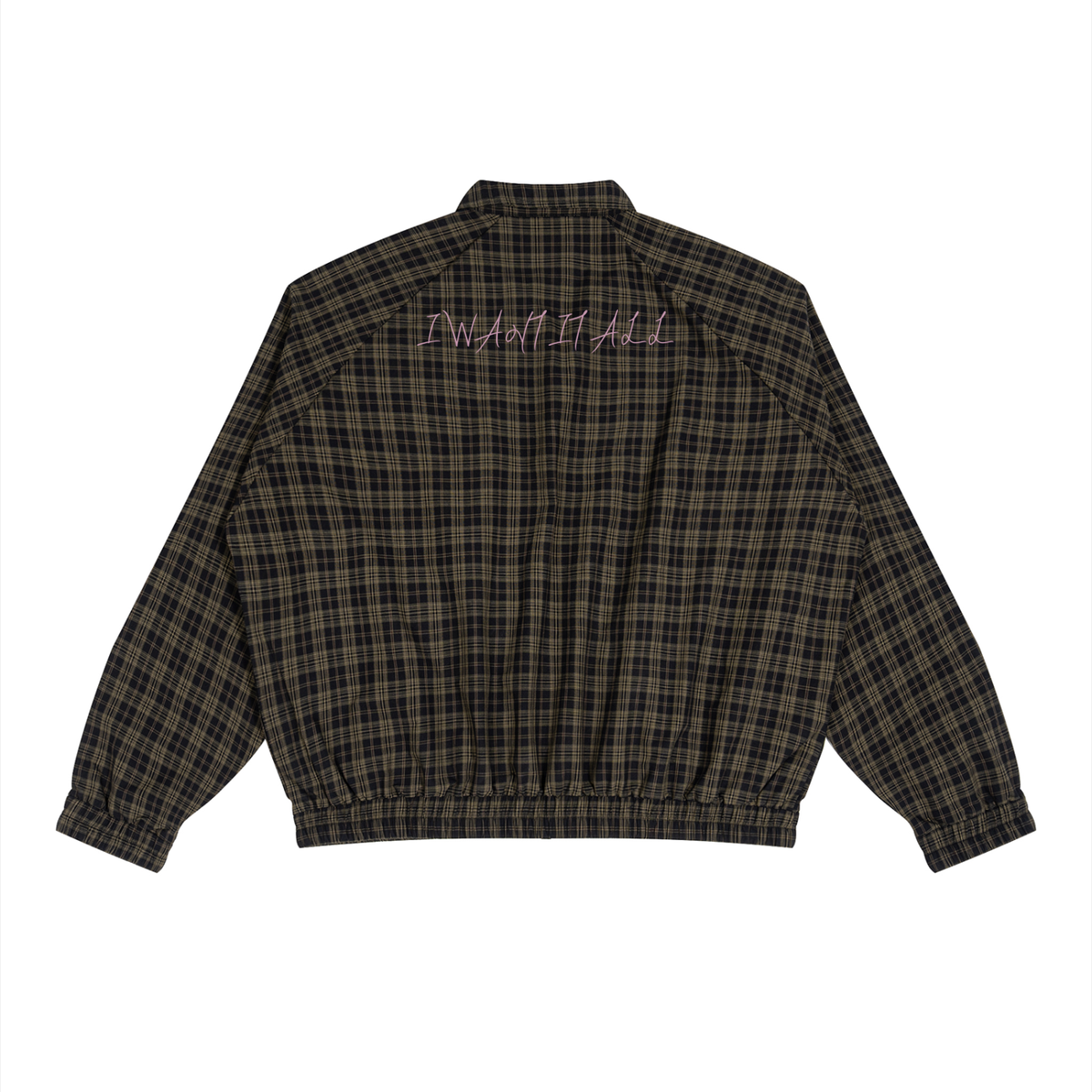 Unisex Plaid Full-Zip Track Jacket