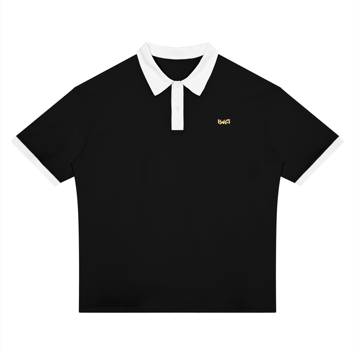 Unisex Color Block Polo Shirt