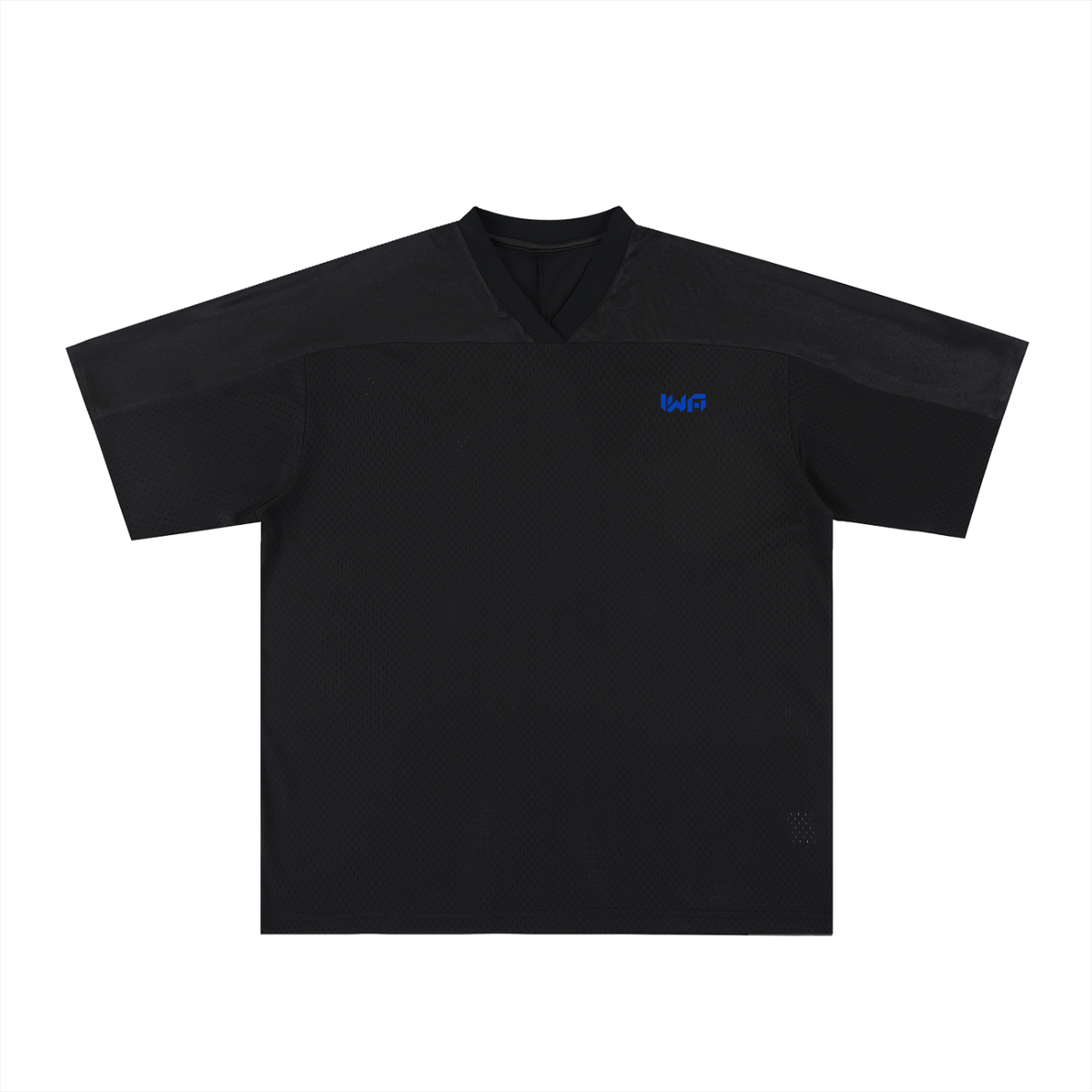 Oversized Mesh V-Neck Soccer Jersey