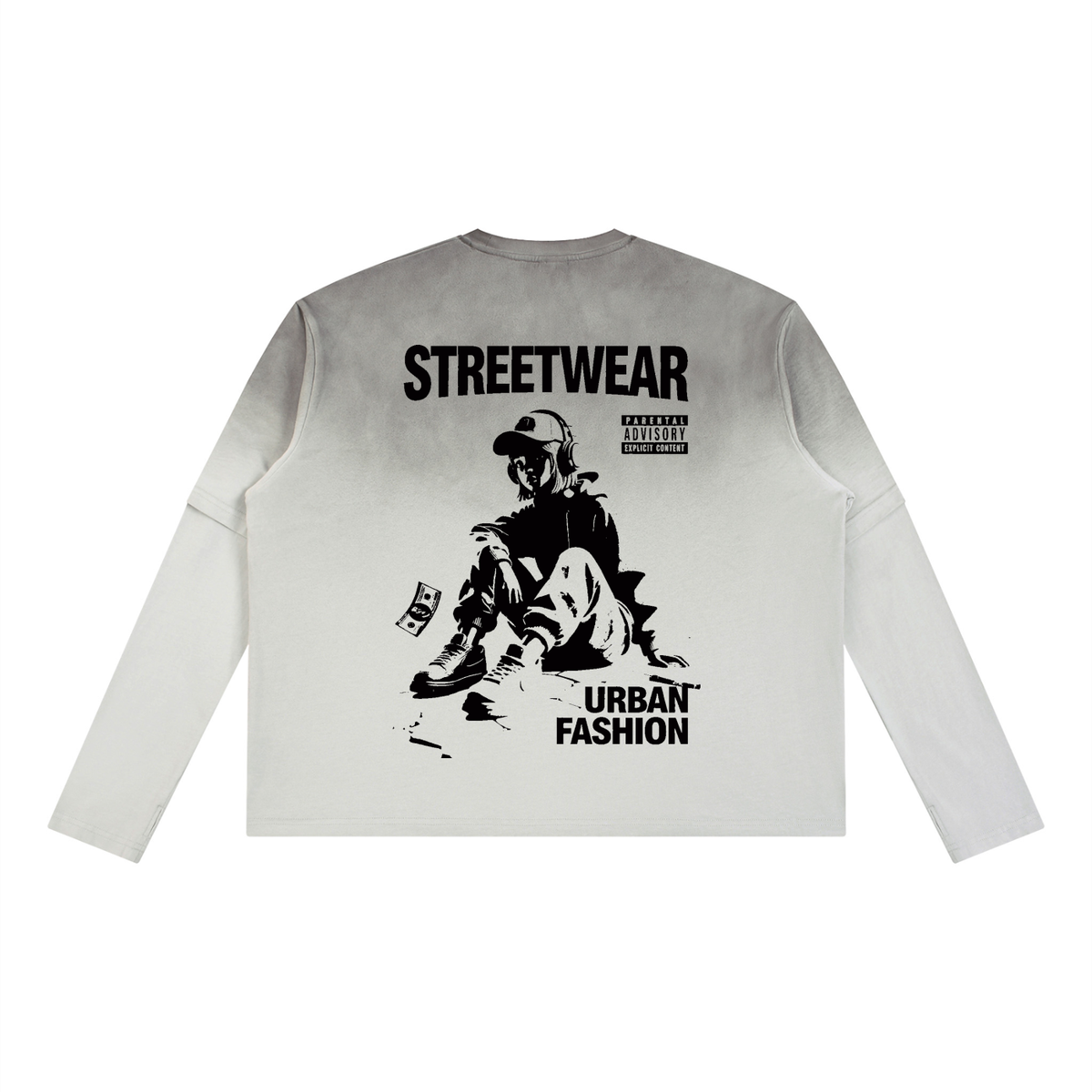 Unisex Vintage Wash Layered T-Shirt