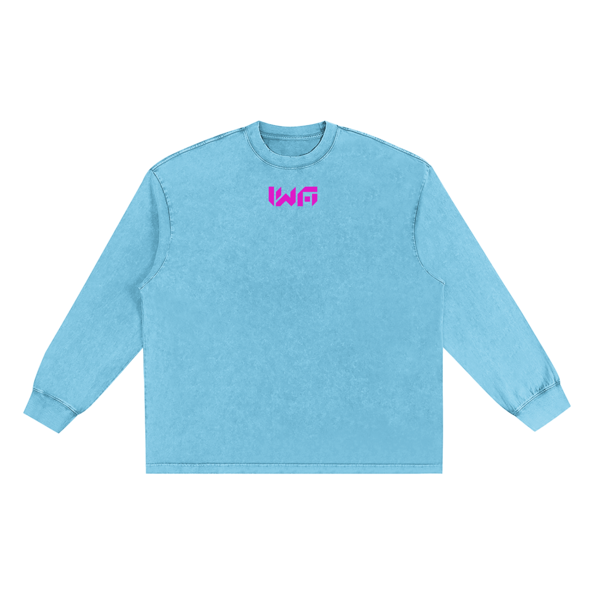 Snow Washed Oversize Long Sleeve T-shirt