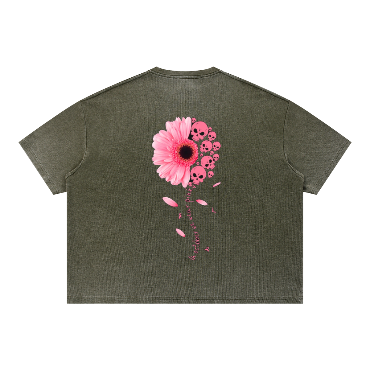 Unisex Vintage Wash Sunfade Boxy Waffle T-Shirt