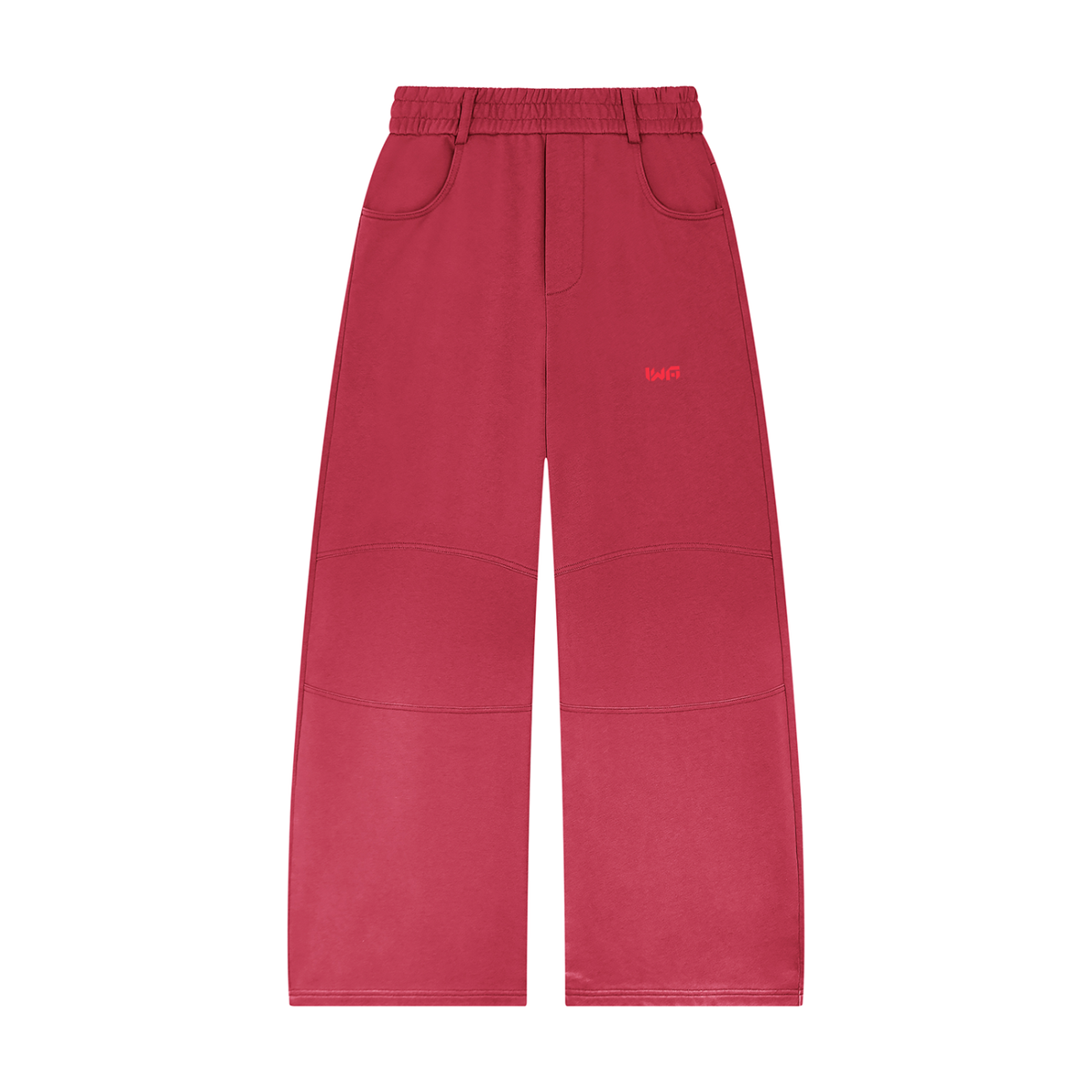 Unisex Sunfade Paneled Barrel Leg Sweatpants
