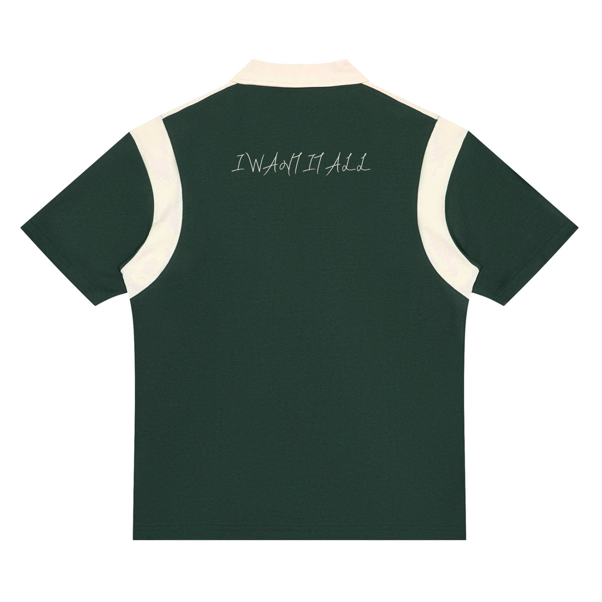 Unisex Color Block Quarter Zip Polo Shirt