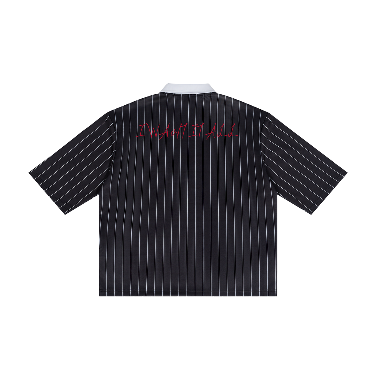 Unisex Pinstripe Collared Soccer Jersey