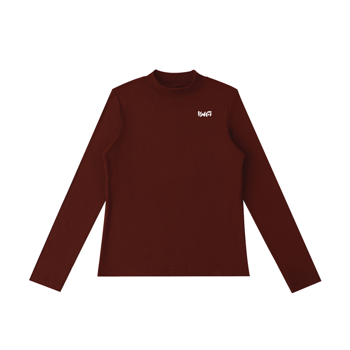 Essential Mock Neck Long Sleeve T-Shirt