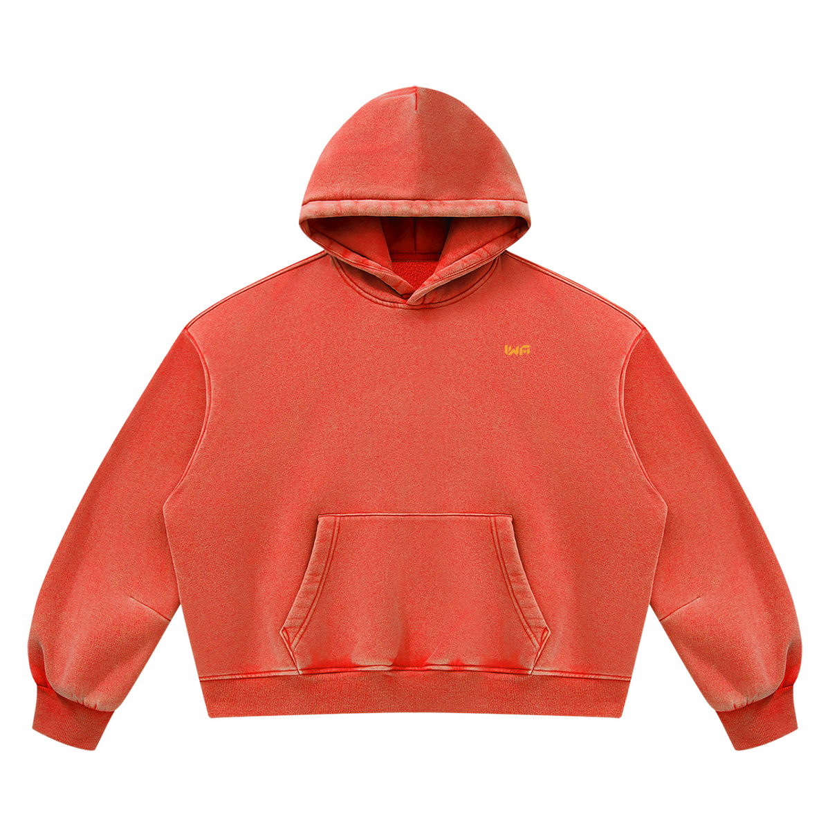 Unisex Vintage Wash Boxy Fleece Hoodie