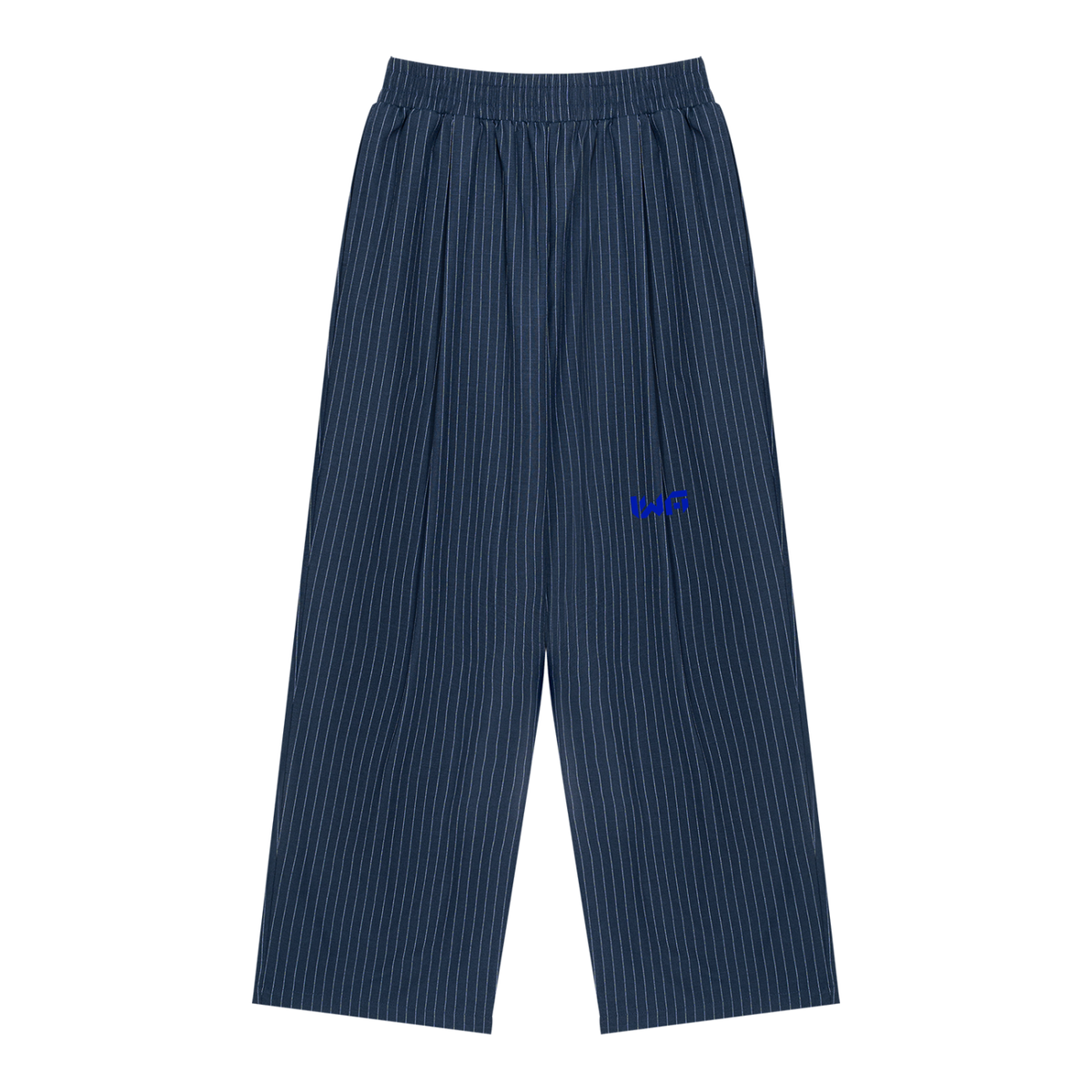Unisex Striped Pleated Pants
