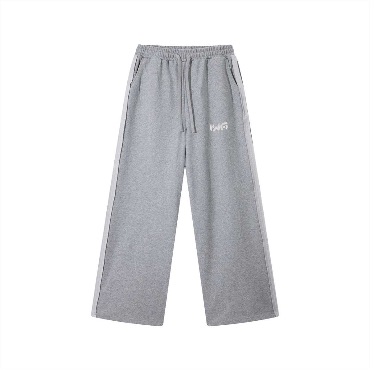 Contrast Tape Straight-Leg Sweatpants