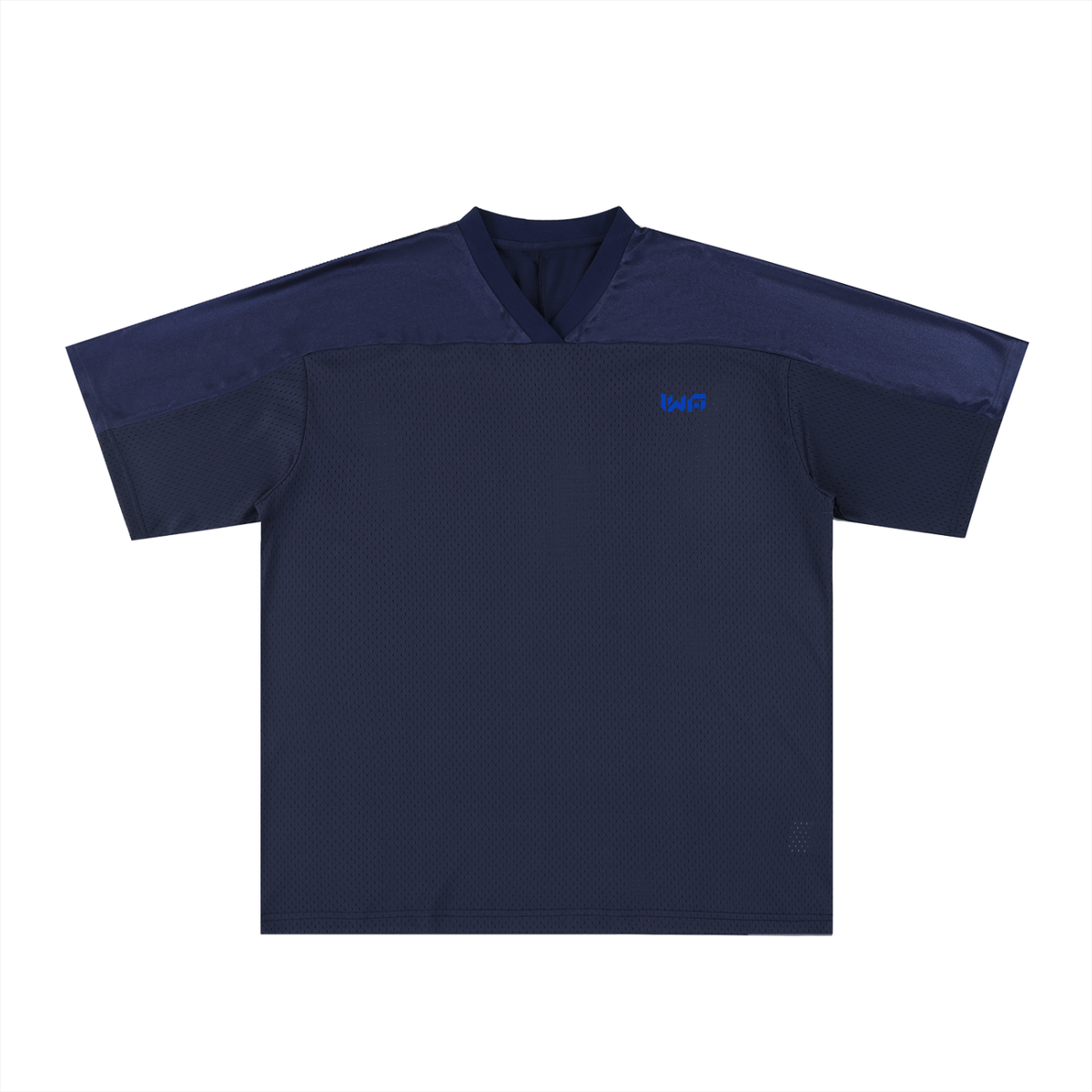Oversized Mesh V-Neck Soccer Jersey