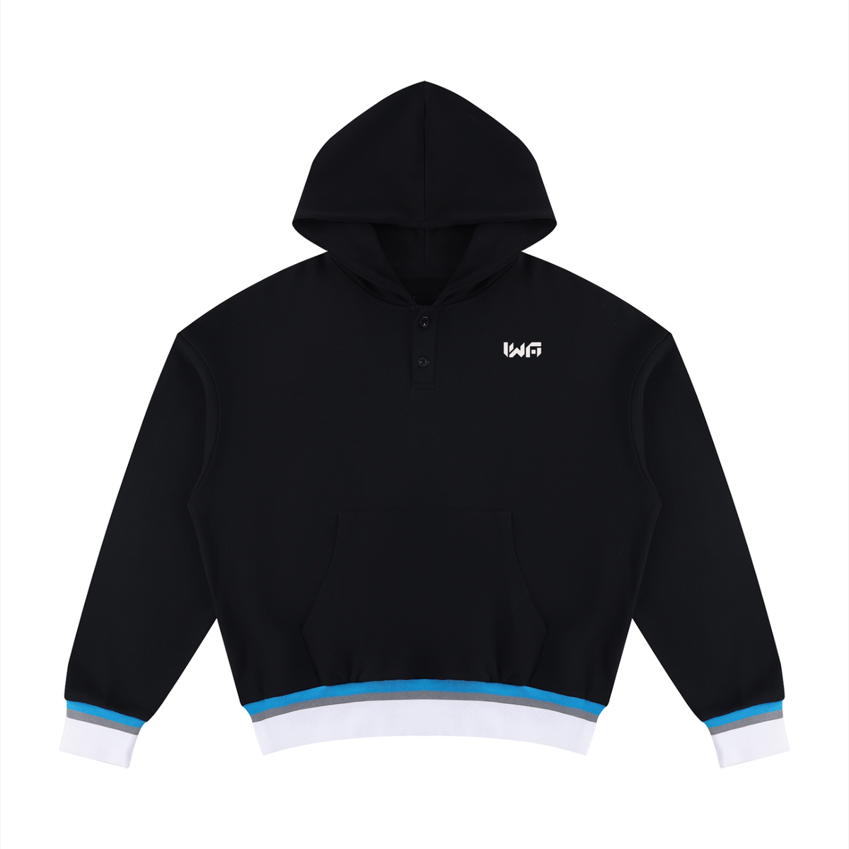 Unisex Oversized Color Block Boxy Hoodie