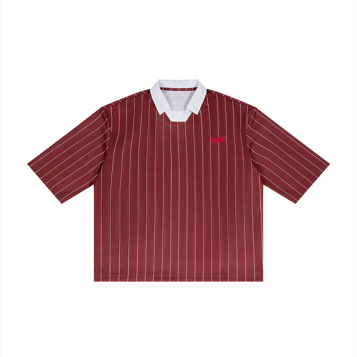 Unisex Pinstripe Collared Soccer Jersey