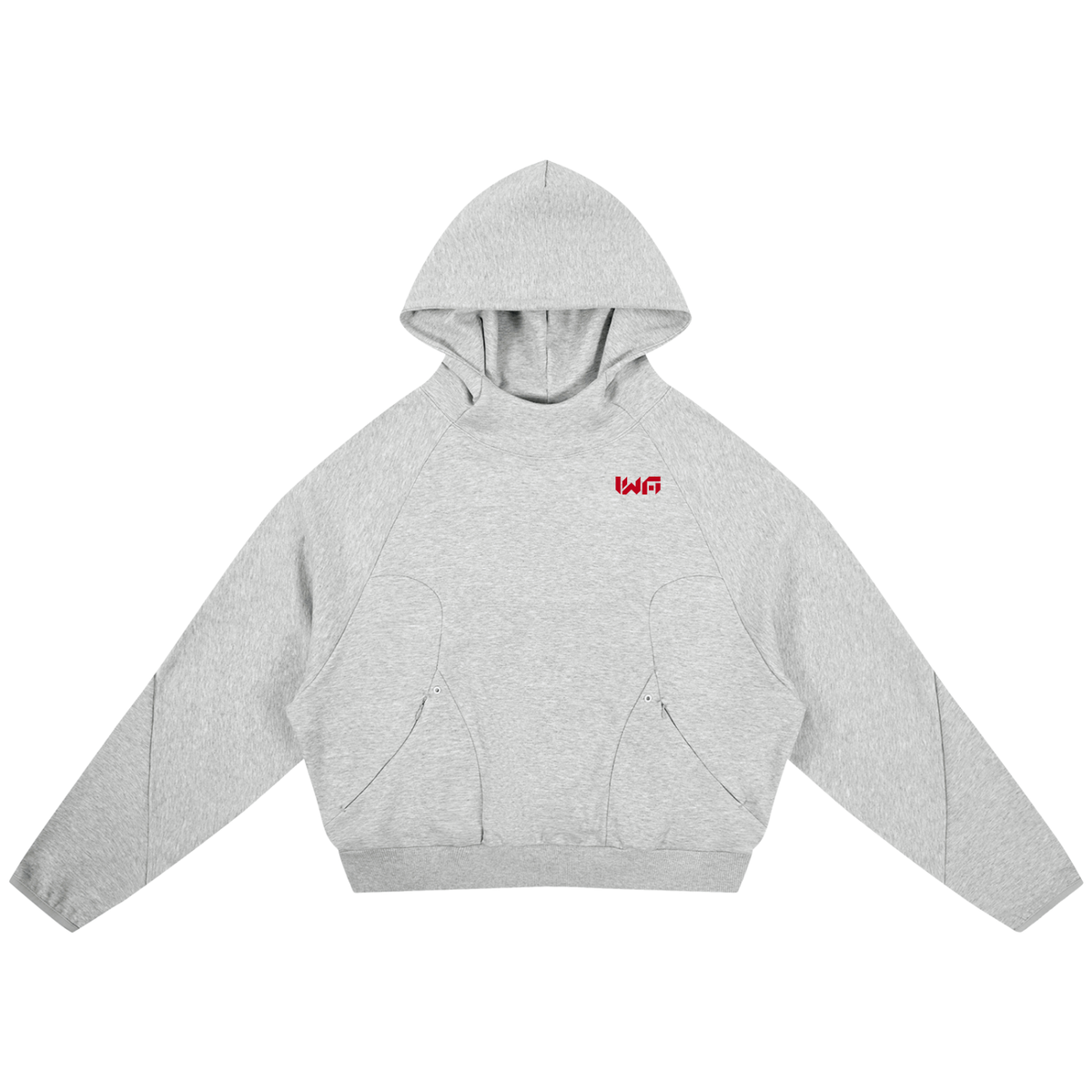 Curved Panel Raglan Hoodie