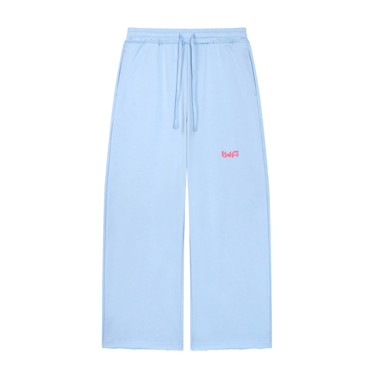 Women’s Wide Leg Raw Edge Sweatpants