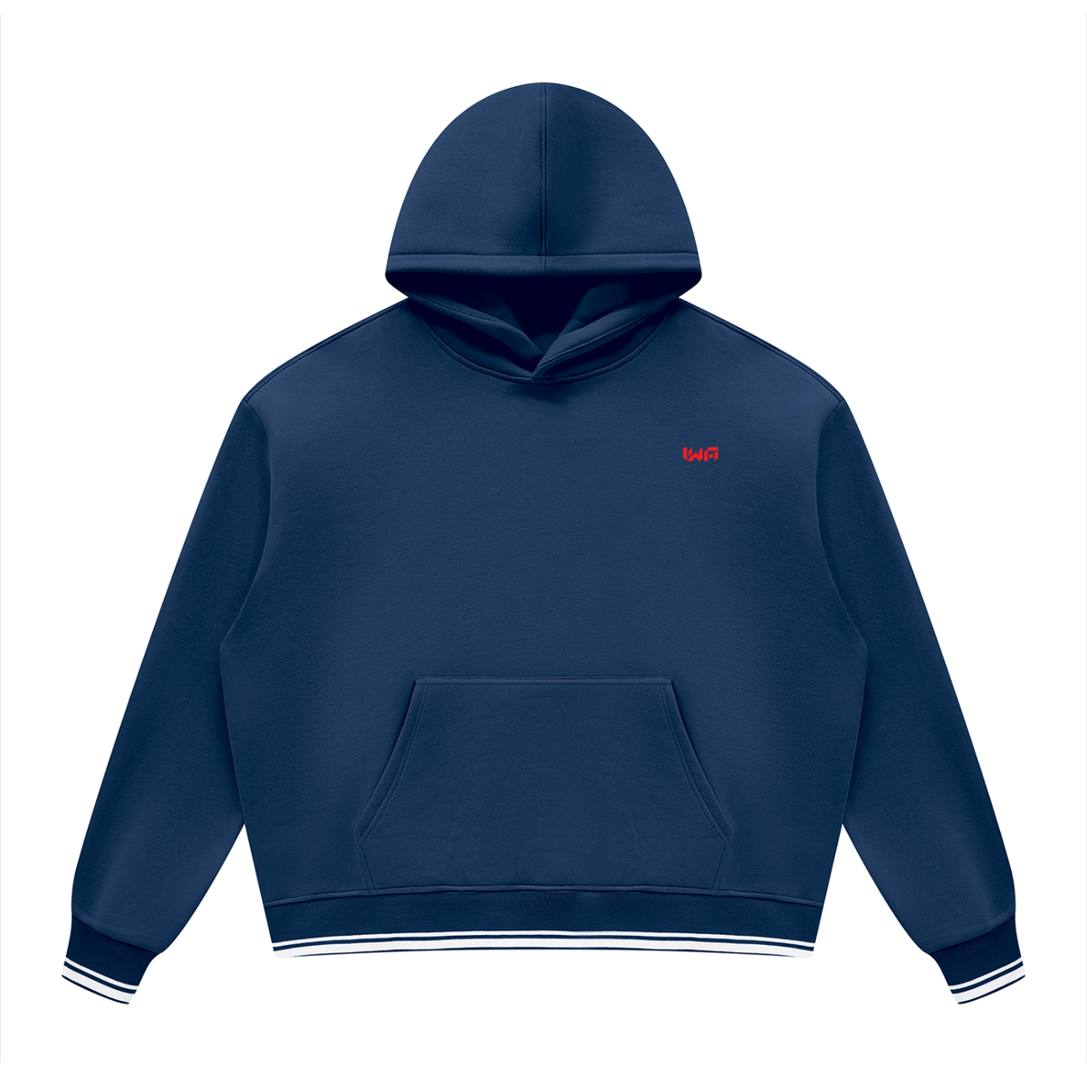 Unisex Oversized Color Block Fleece Hoodie