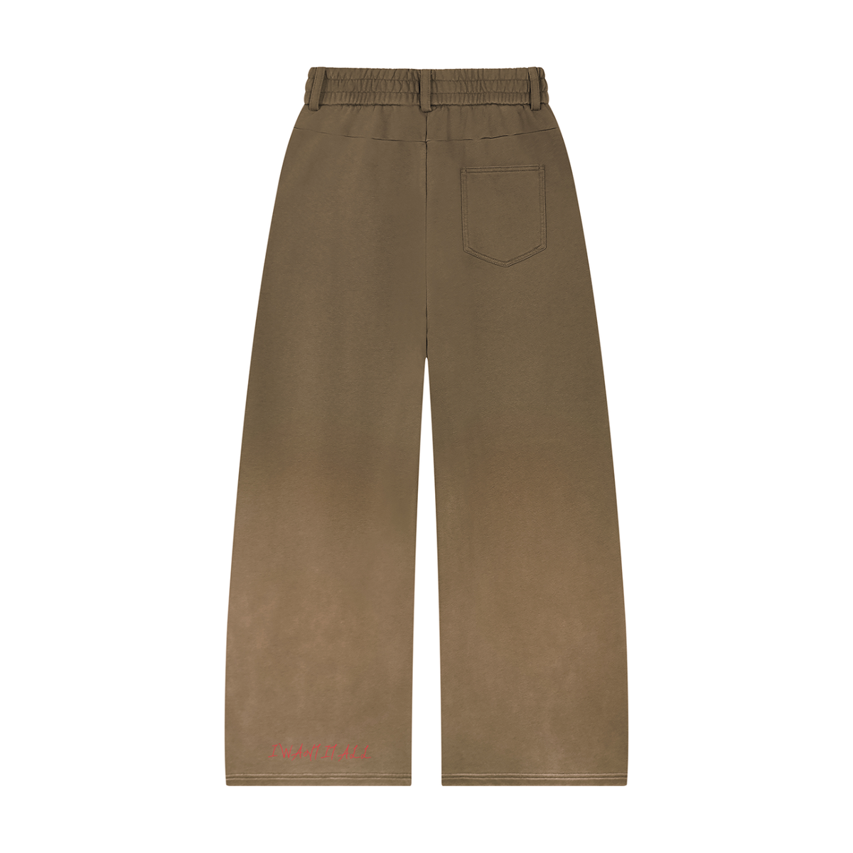 Unisex Sunfade Paneled Barrel Leg Sweatpants