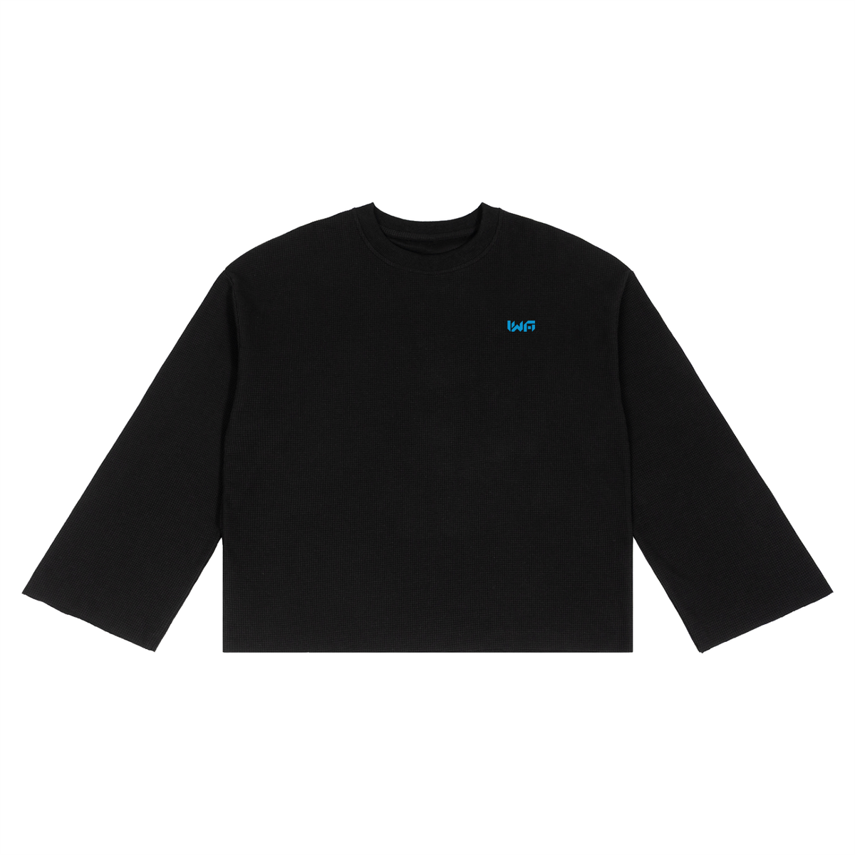 Unisex Waffle Raw Edge T-Shirt