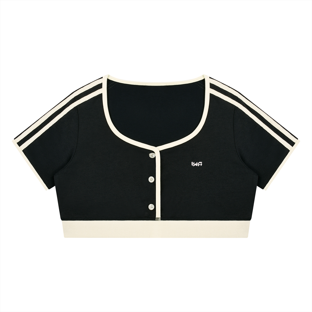 Women’s Color Block Crop T-Shirt
