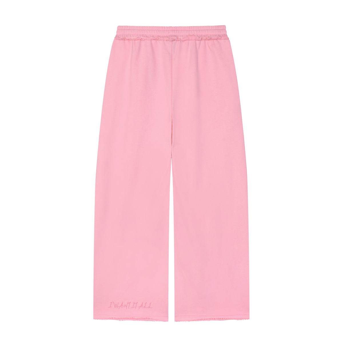 Women’s Wide Leg Raw Edge Sweatpants