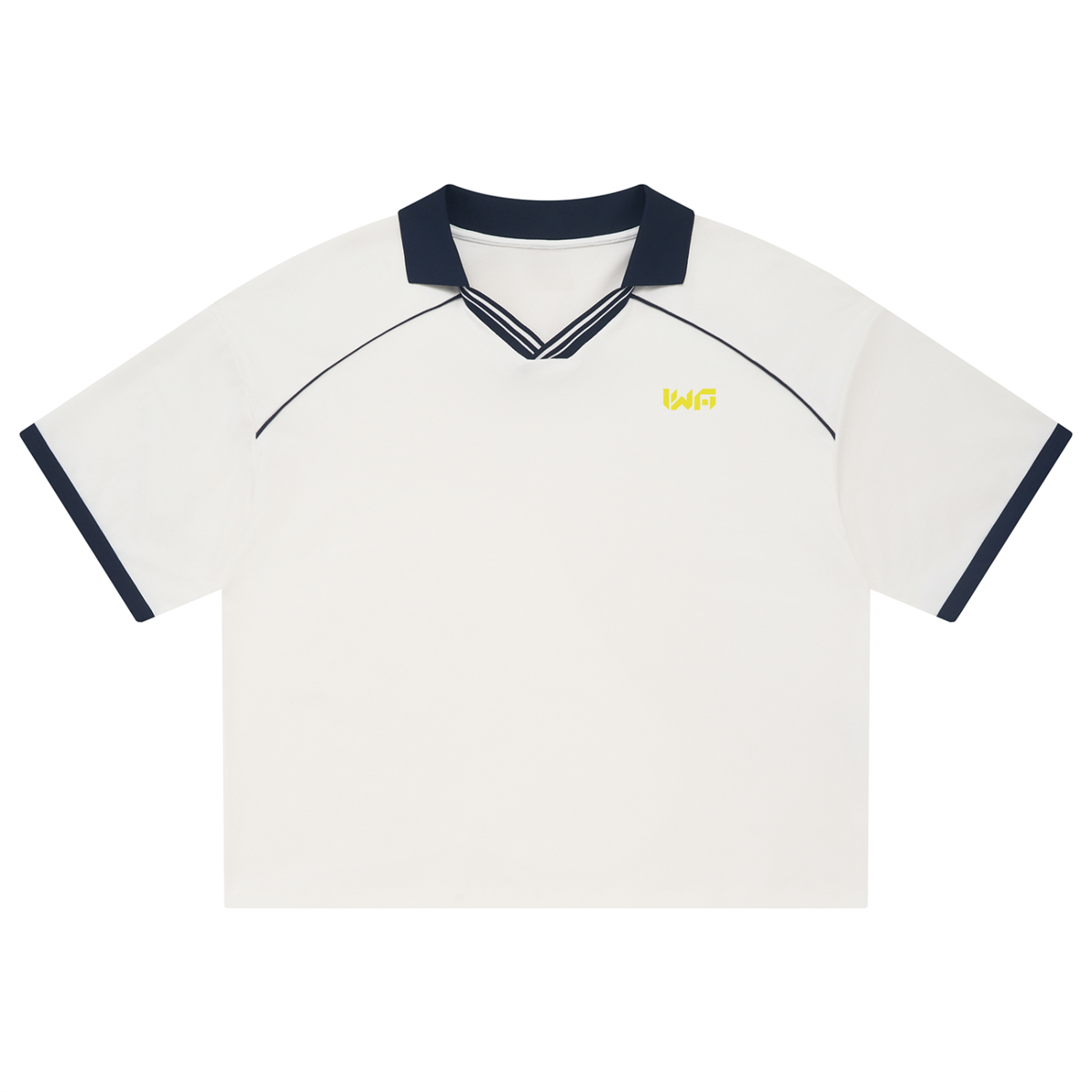 Unisex Collared Piping Boxy Soccer Jersey