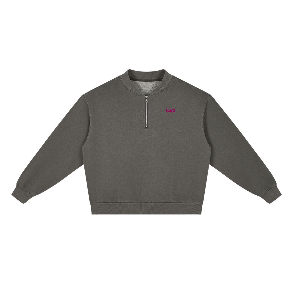 Unisex Vintage Wash Fleece Quarter Zip Sweatshirt