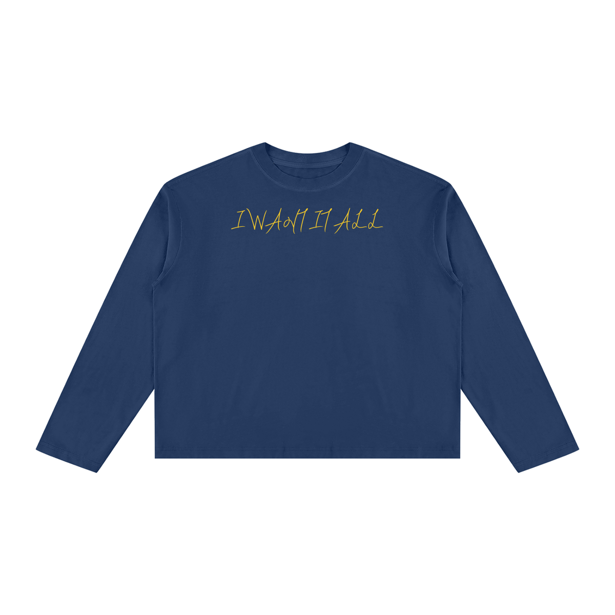 Unisex Vintage Wash Long Sleeve Boxy T-Shirt
