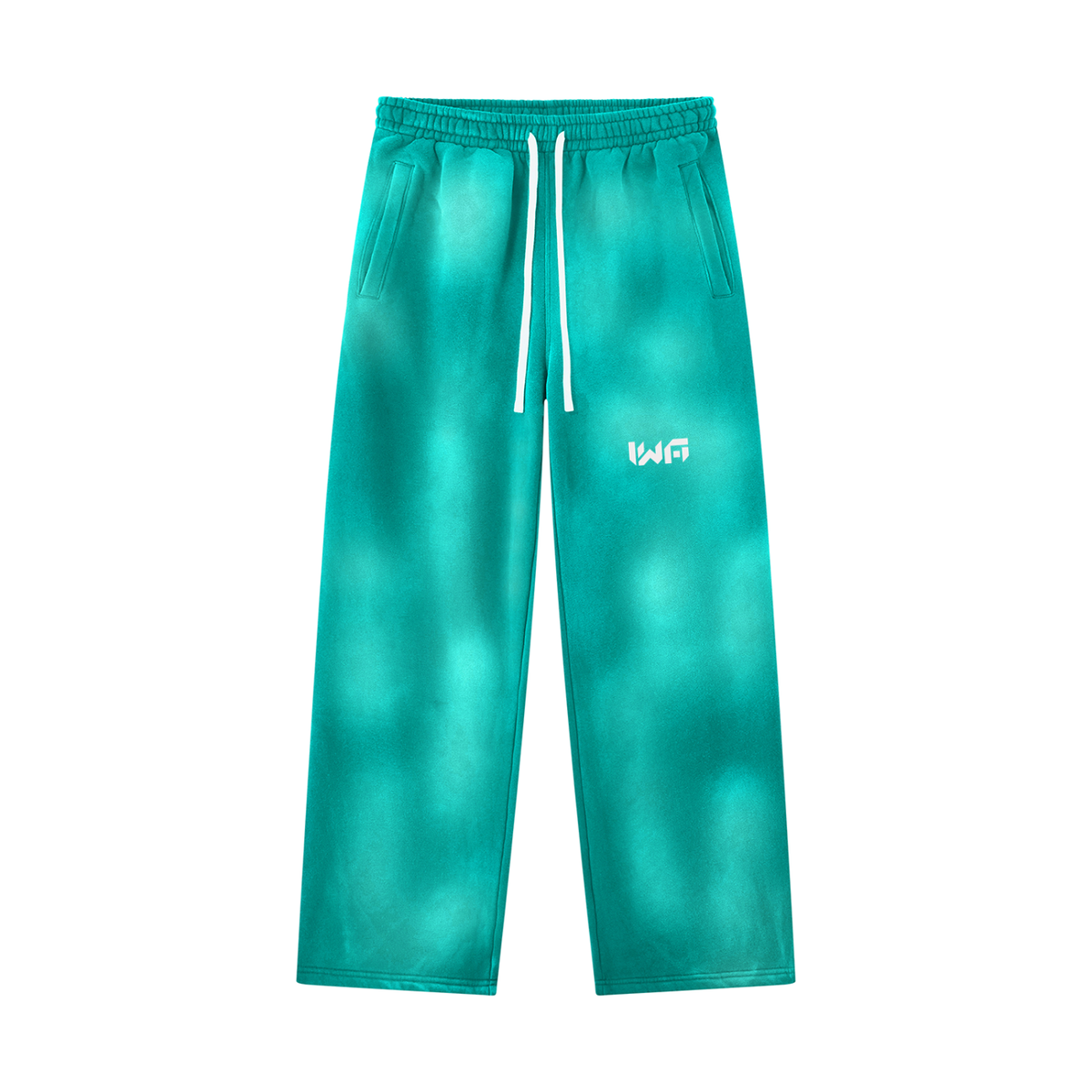 Unisex Sunfade Wide Leg Fleece Sweatpants