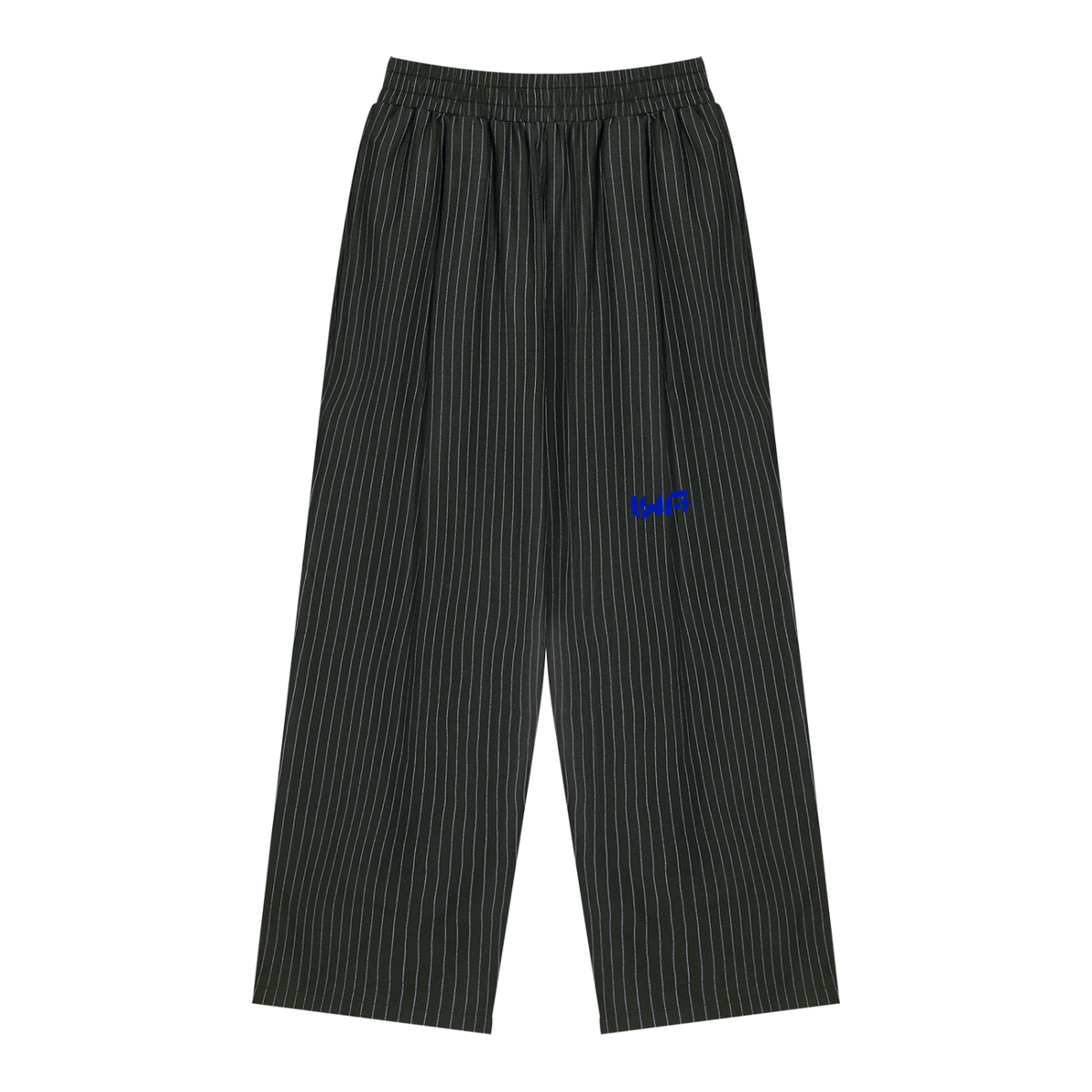 Unisex Striped Pleated Pants