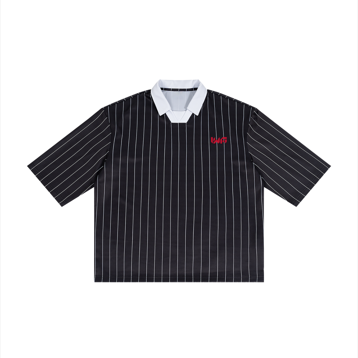 Unisex Pinstripe Collared Soccer Jersey