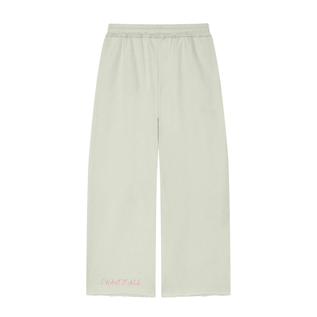 Women’s Wide Leg Raw Edge Sweatpants