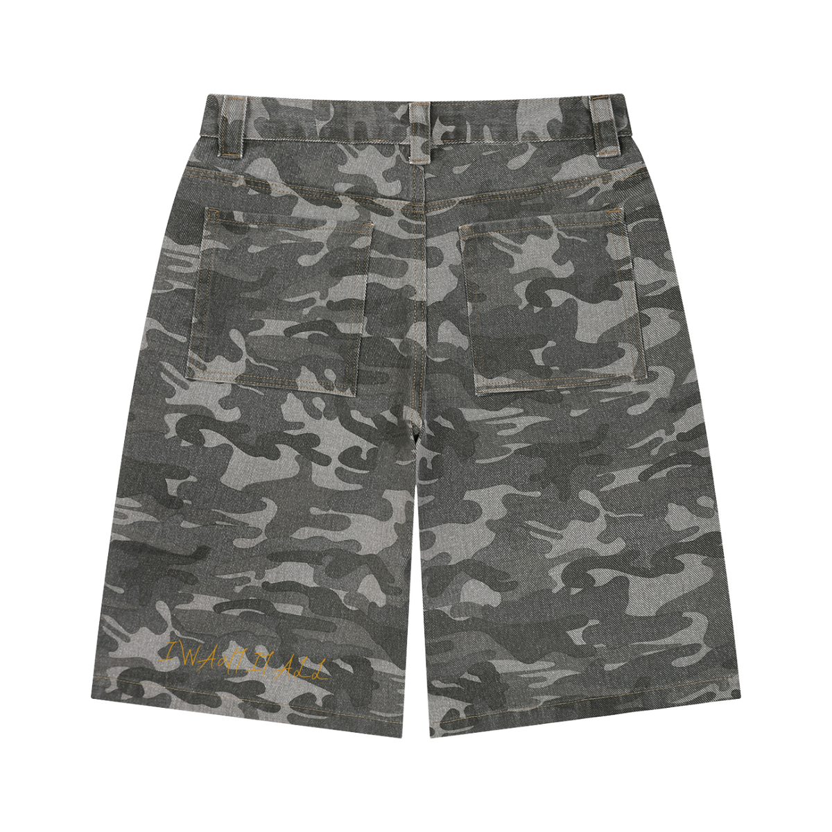 Men's Wide Leg Camo Shorts
