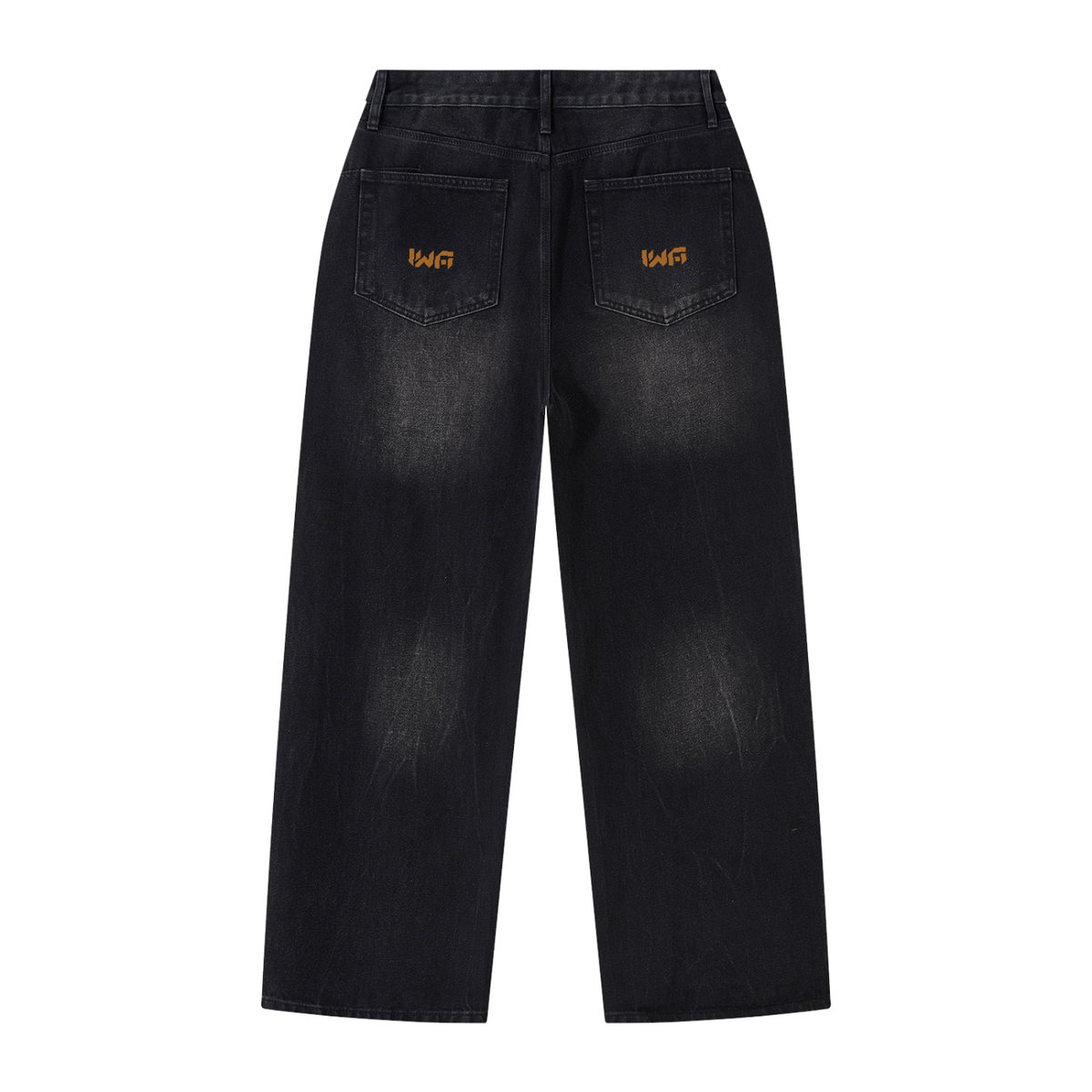 Men's Vintage Wash Wide Leg Jeans