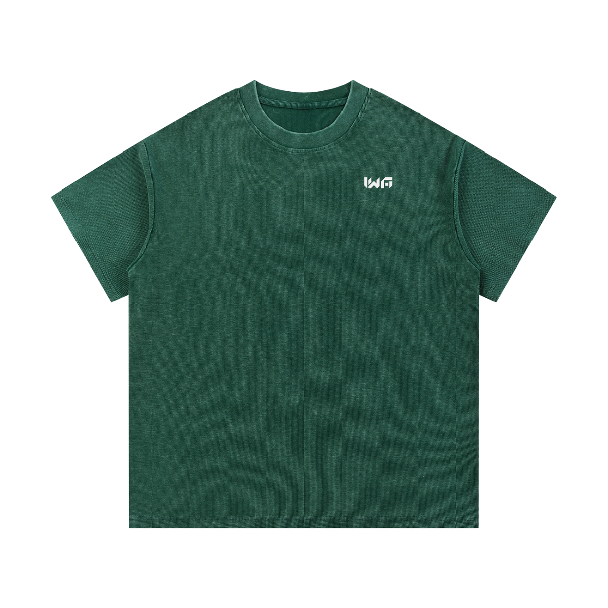 Mineral Wash Waffle Knit T-Shirt