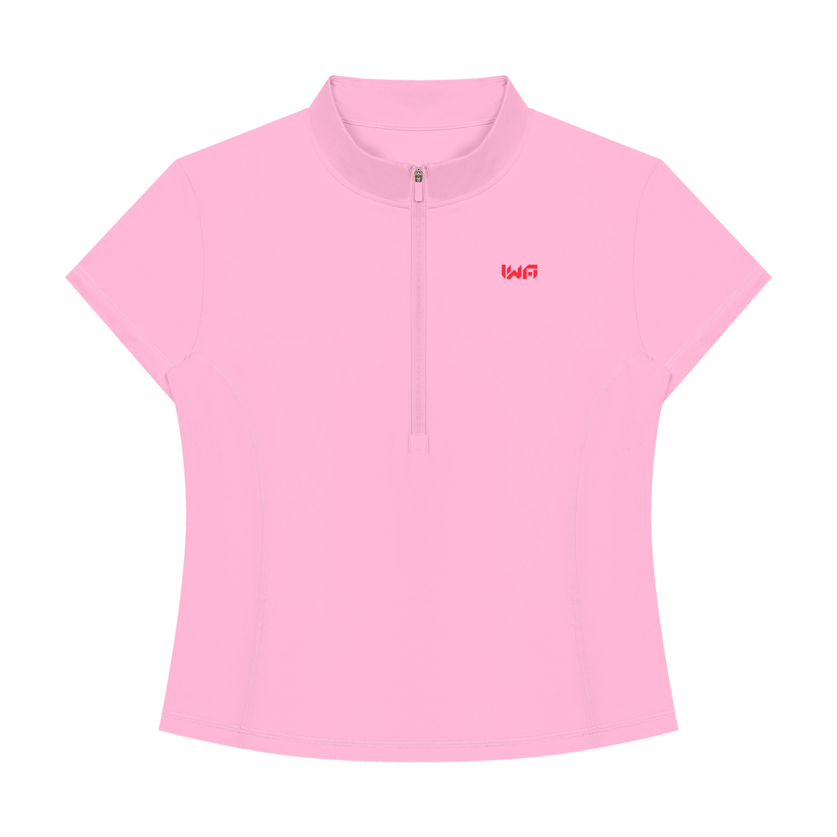 Women's Yoga Quarter-Zip Mock Neck T-Shirt