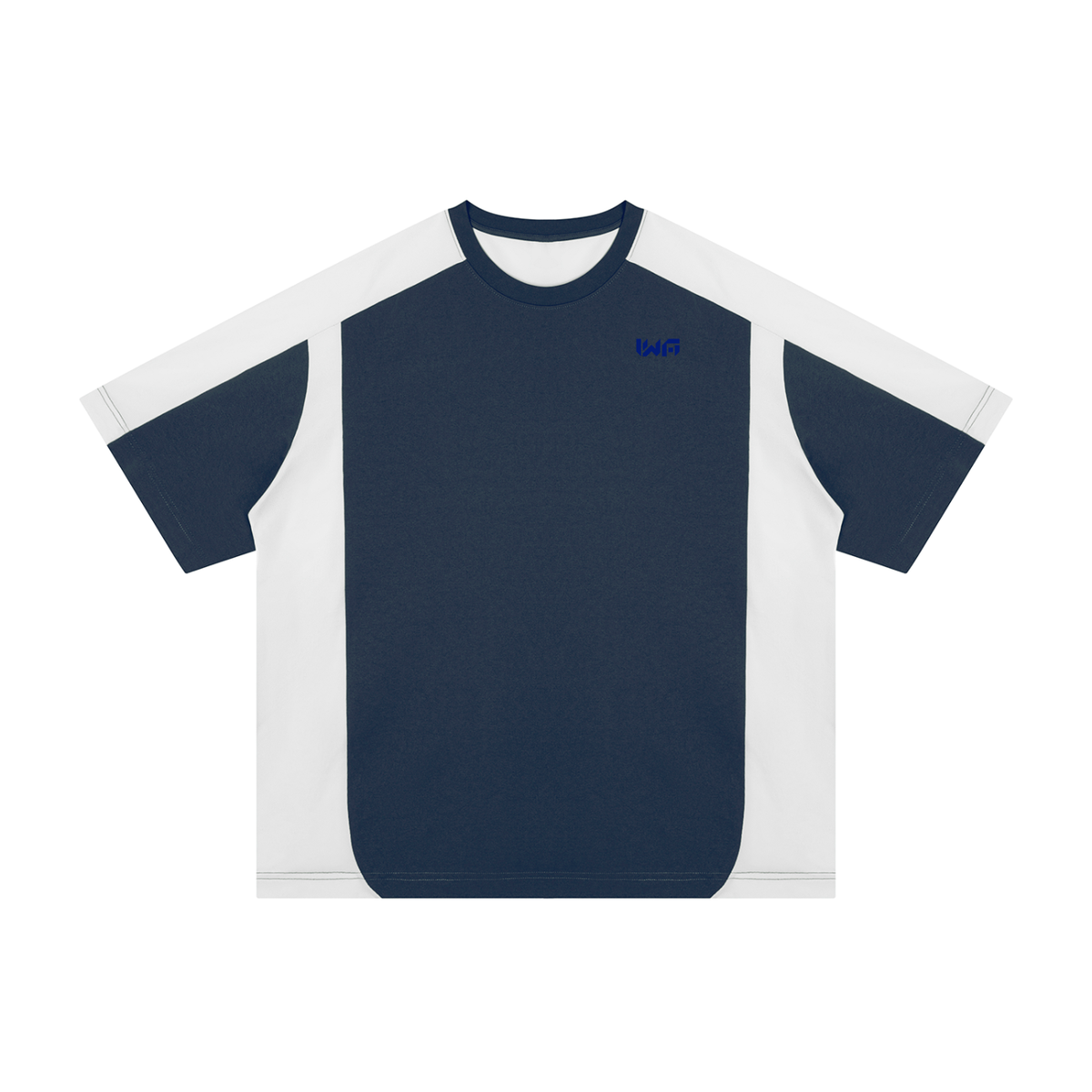 Unisex Color Block Loose T-Shirt