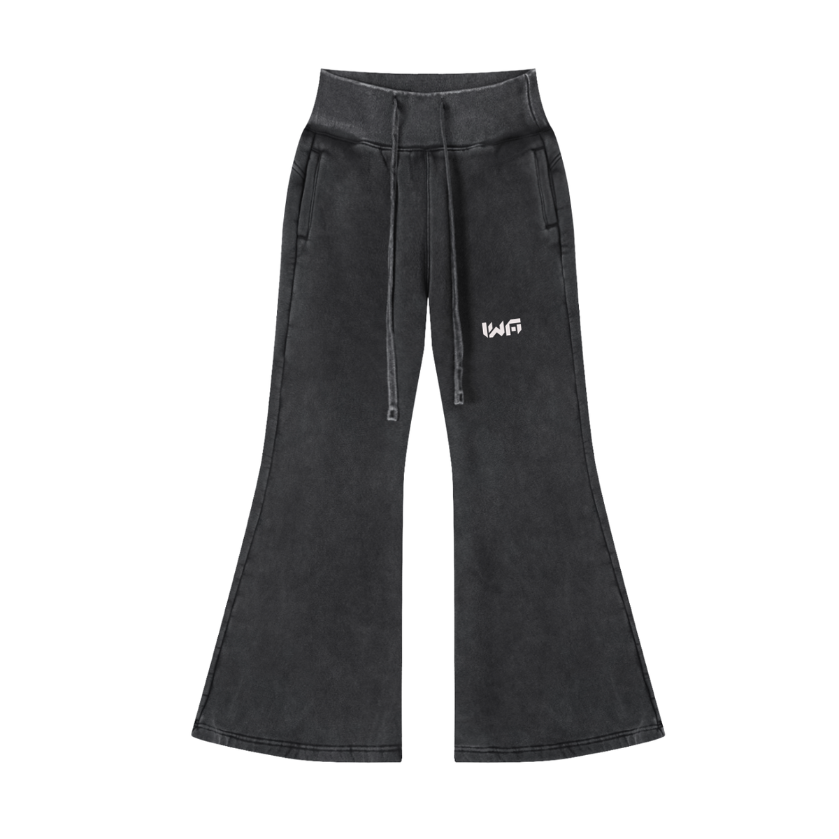 Vintage Washed Flared Fleece Pants
