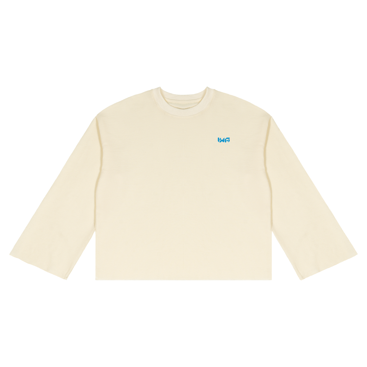 Unisex Waffle Raw Edge T-Shirt